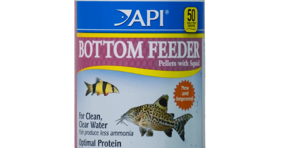 API BOTTOM FEEDER PELLETS WITH SQUID Fish Food | API Fishcare